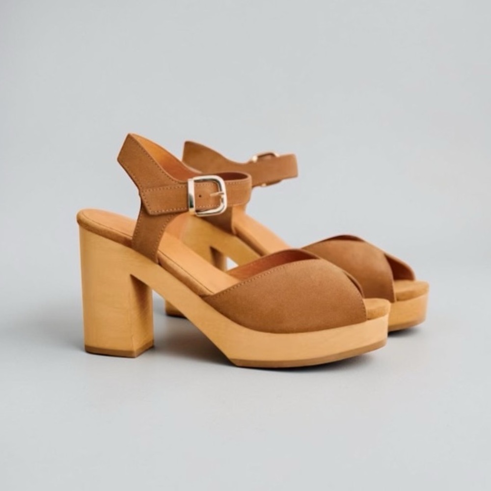 Sézane Fausta Clogs in Suede FR 40 / US 9 - Picture 4 of 10